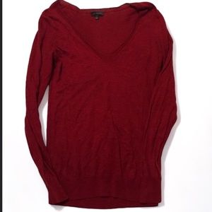 Vintage The Limited Lightweight Long Sleeve Maroon Top Size EUC